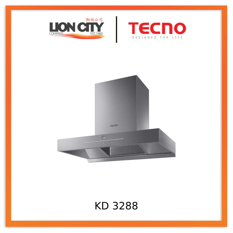 Tecno High Suction Chimney Hood KD 3288 PACKAGE OFFER3