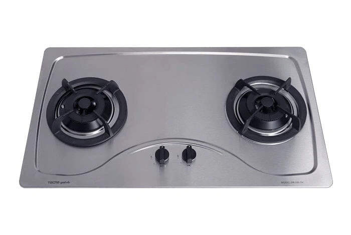 Tecno Uno SR 288 SV Stainless Steel Hob Stainless Steel 86cm, V.V.S  2 Burners (2x Big) - Image 2
