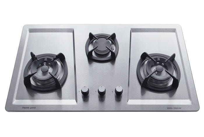 Tecno Uno SR 883 SV Stainless Steel Hob Stainless Steel 86cm, V.V.S , INFERNO*  3 Burner (2x Big, 1x Medium) - Image 2