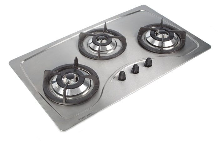 Tecno Uno SR 98 SV Stainless Steel Hob Stainless Steel 86cm, V.V.S  3 Burner (2x Big, 1x Medium) - Image 3