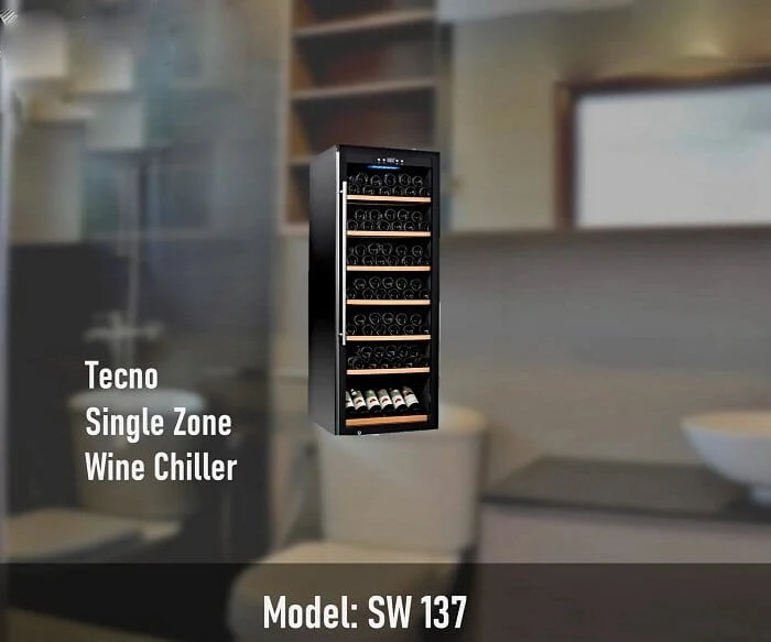 Tecno Uno SW 137 Wine Chiller Black 270L, 119 Btls (750ml) - Image 3