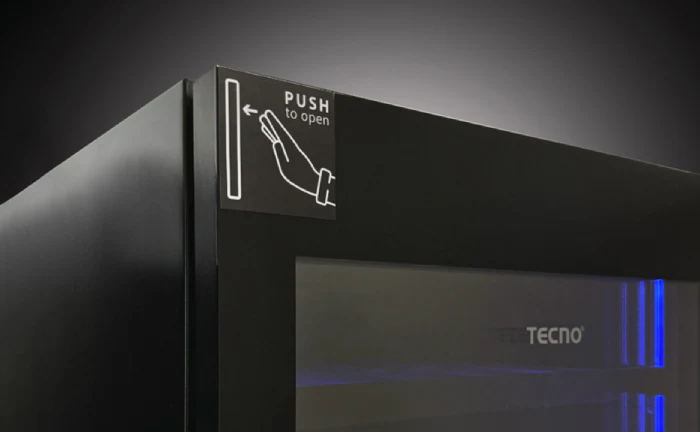 Tecno SH 34D 34 Bottle Built-in Wine Chiller (Full Black) SH34D - Image 3