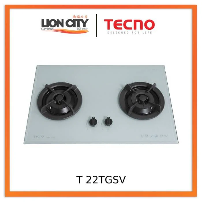 Tecno Uno T 22 TGSV Toughened Glass Hob (SCHOTT) 75cm, V.V.S  2 Burners (2x Big) - Image 4