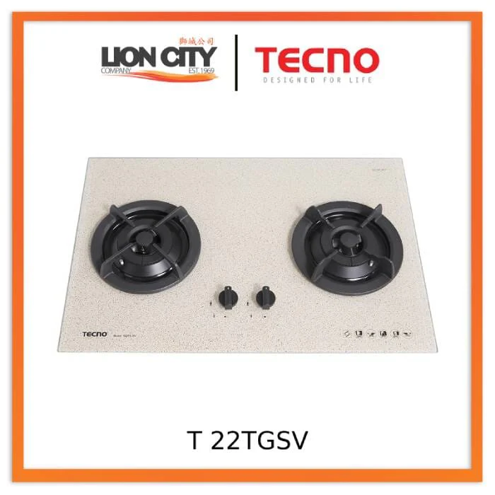 Tecno Uno T 22 TGSV Toughened Glass Hob (SCHOTT) 75cm, V.V.S  2 Burners (2x Big) - Image 5