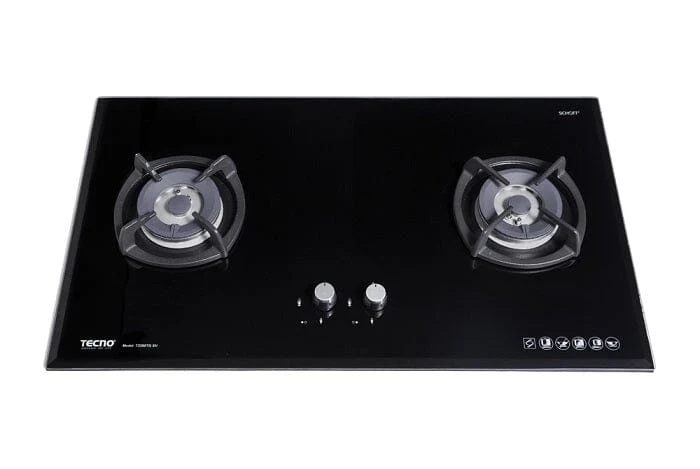 Tecno Uno T 2288 TGSV Toughened Glass Hob (SCHOTT)  88cm, V.V.S, INFERNO*  2 Burner (2x Big) - Image 2