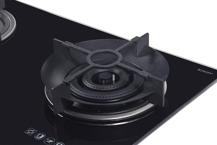 TECNO T278TGTRSV 2-Burner 78cm Glass Hob with True Triple Ring   Burners - Image 3