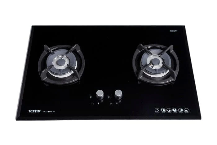 Tecno Uno T 28 TGSV Toughened Glass Hob (SCHOTT) 75cm, V.V.S, INFERNO* 2 Burners (2x Big) - Image 2