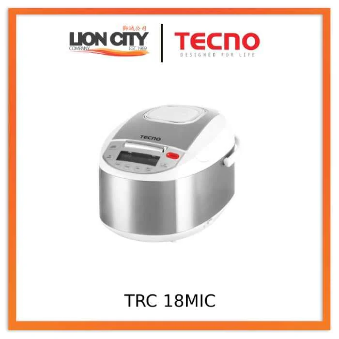 Tecno TRC 18MIC 1.8L Fuzzy Logic Automatic Rice Cooker