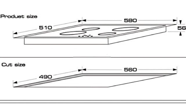 TECNOGAS INE664B 60cm Built-in Induction Hob - Image 3