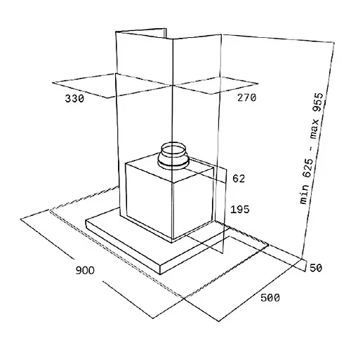 Teka DGW 97350 Wall Hood 90 cm - Image 3