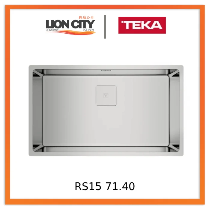Teka FlexLinea RS15 71.40 3-in-1 Installation Stainless Steel Sink With One Bowl
