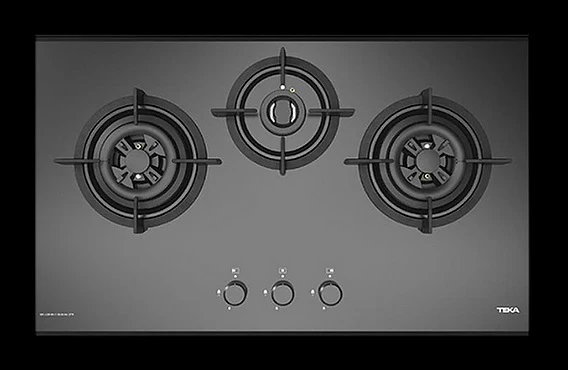 Teka GK LUX 78.1 3G PUB/LPG 78cm Gas on Glass Built-in Gas Hob With Frontal Control Knobs - Image 3