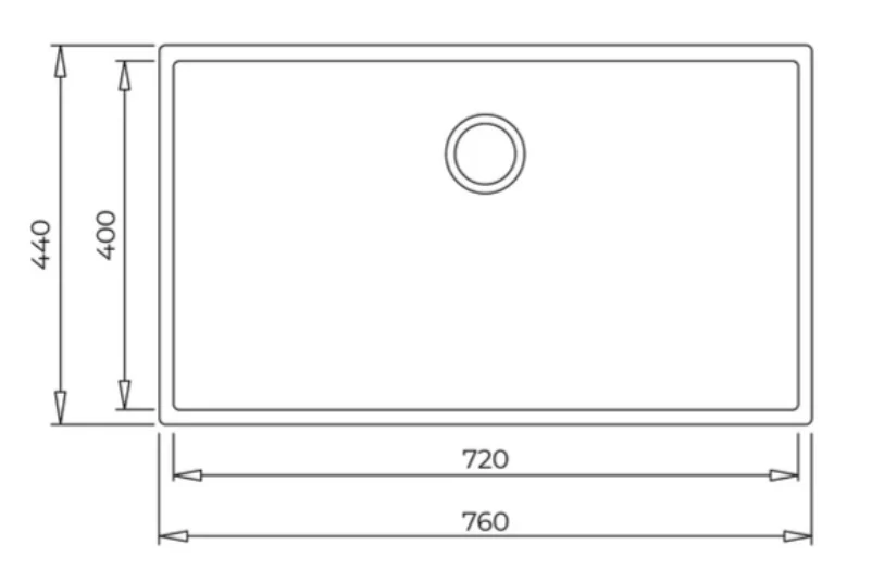 Teka Square 72.40 TG Undermount Tegranite Sink With One Bowl - Image 4