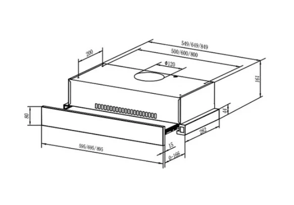 Teka TLR2 62 SS 60cm Recirculation Hood - Image 3