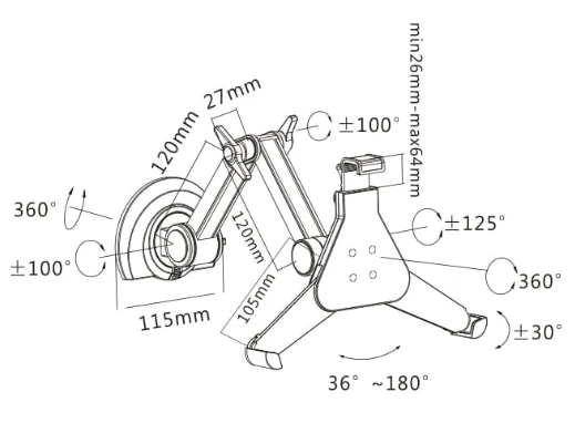 Titan SGB392 Monitor Mount Solutions UP to 10.4'' - Image 3