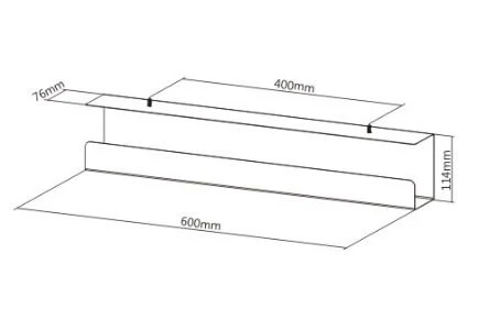 Titan SGB590B Table Cable Tray Accessories Solution - Image 3