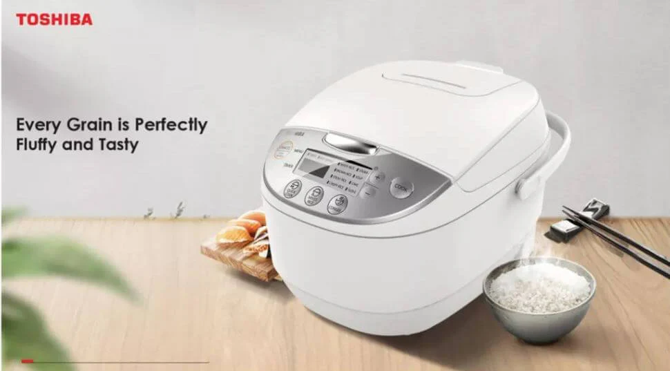Toshiba RC-10DR1NS 1.0L  Digital Rice Cooker - White - Image 3