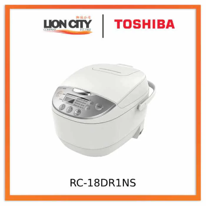 Toshiba 1.8L RC18DR1NS Digital Rice Cooker - White