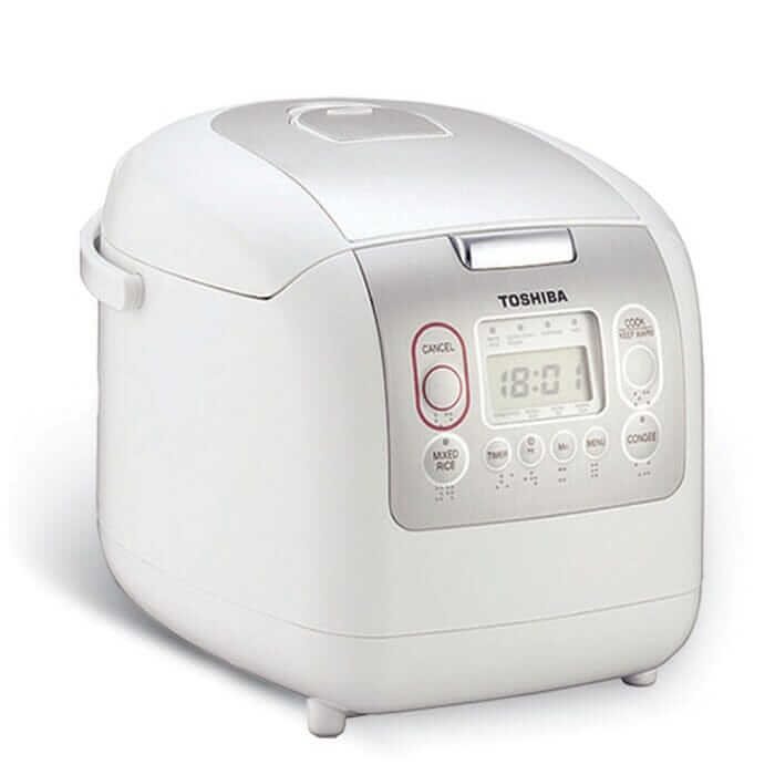 Toshiba RC-18NMFEIS 1.8L Electric Rice Cooker - White - Image 3
