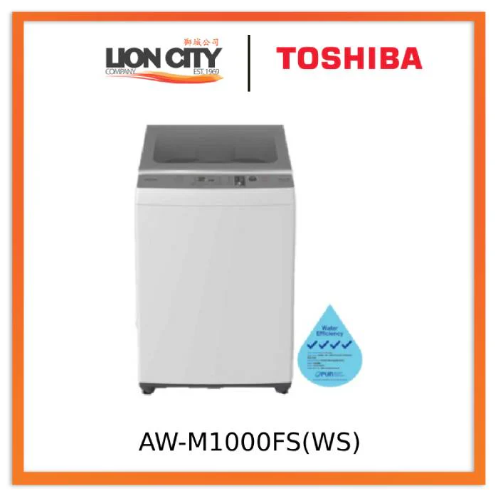 Toshiba AW-M1000FS(WS) 9kg Top Load Washer