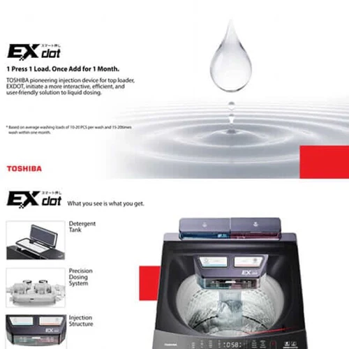 TOSHIBA AW-DUM1100JS 10KG Top Load Washer - Image 7