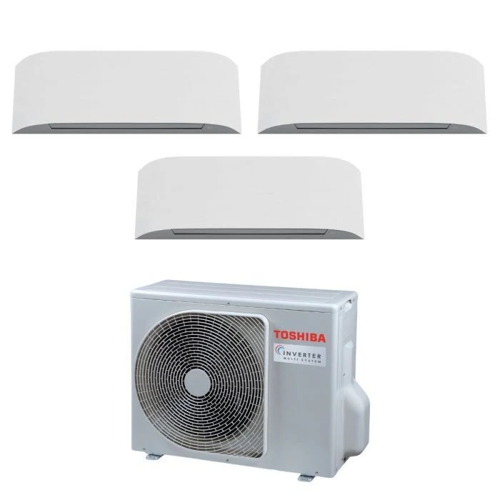 Toshiba Haori System 3 Air Conditioner 2x10000 1x18000 BTU