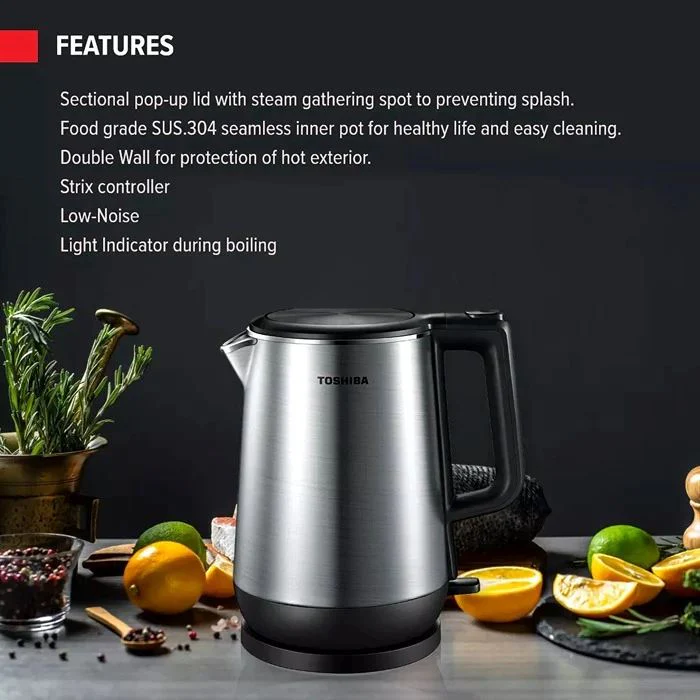 Toshiba KT-17DRRS 1.7L Electric Kettle - Image 4