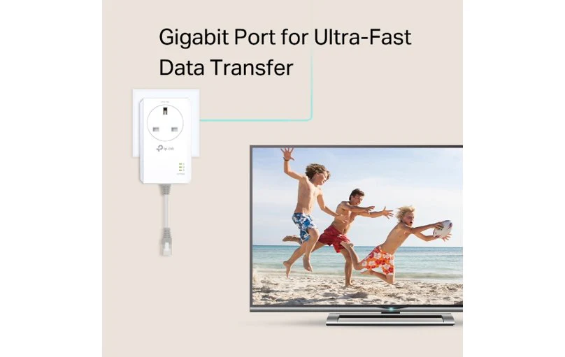 TP-Link AV1000 Gigabit Passthrough Powerline Starter Kit PA7017P - Image 4