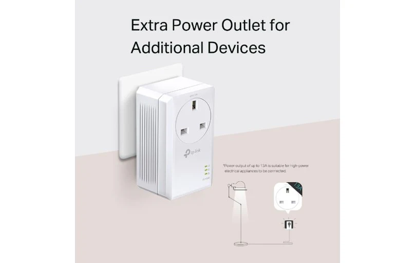 TP-Link AV1000 Gigabit Passthrough Powerline Starter Kit PA7017P - Image 5