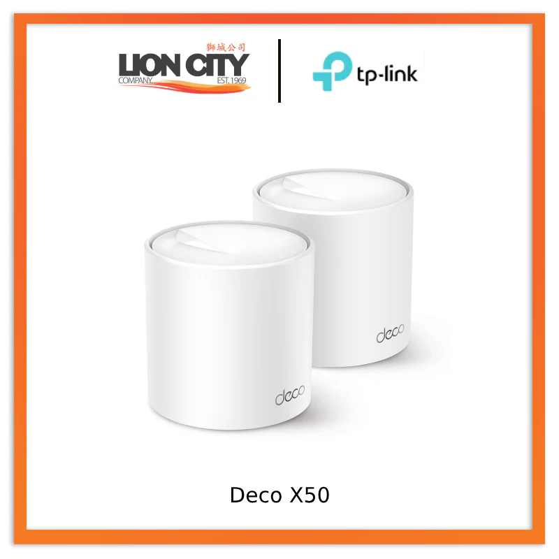 TP-Link Deco X50 AX3000 Whole Home Mesh WiFi 6 System (2-Pack)