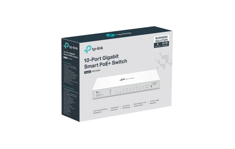 TP-Link Festa FS310GP 10-Port Gigabit Cloud Managed PoE+ Switch - Image 5
