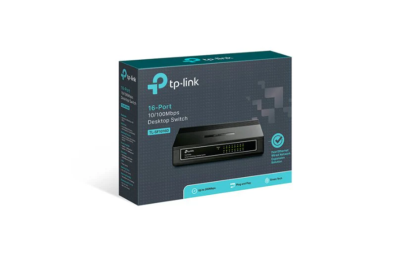 TP-Link Omada 16-Port 10/100 Mbps Desktop Switch TL-SF1016D - Image 4