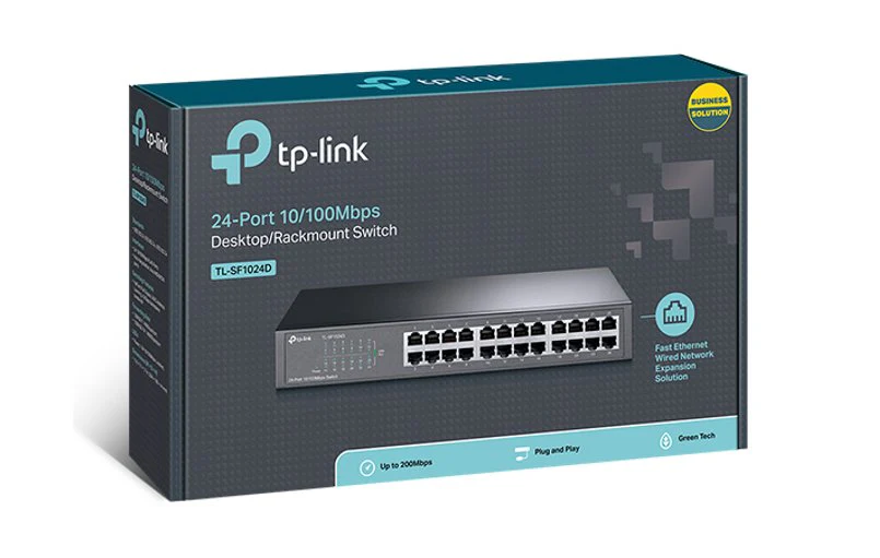TP-Link Omada 24-Port 10/100Mbps Desktop/Rackmount Switch TL-SF1024D - Image 4