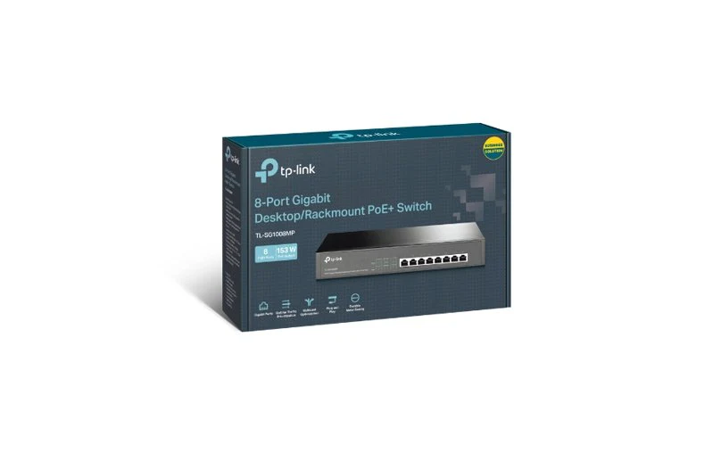 TP-Link Omada 8-Port Gigabit PoE+ Switch TL-SG1008MP - Image 4