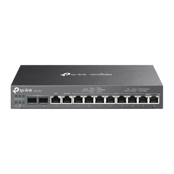 TP-Link Omada Gigabit VPN Router PoE+ Controller ER7212PC