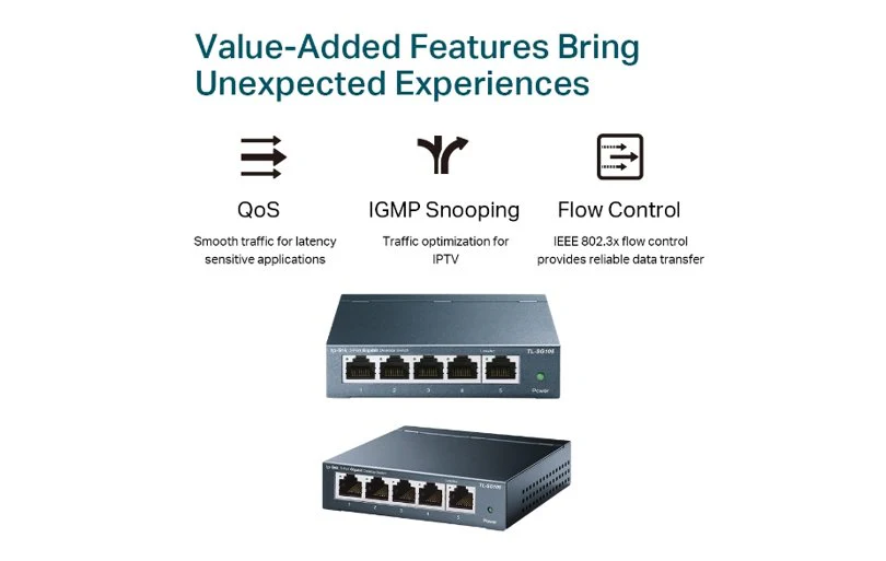 TP-Link SG105 5-Port Gigabit Desktop Switch 10/100/1000Mbps - Image 4