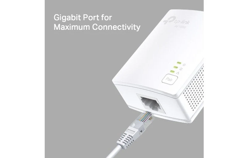 TP-Link SOHO AV1000 Gigabit Port Powerline Starter Kit AV2 - Image 5
