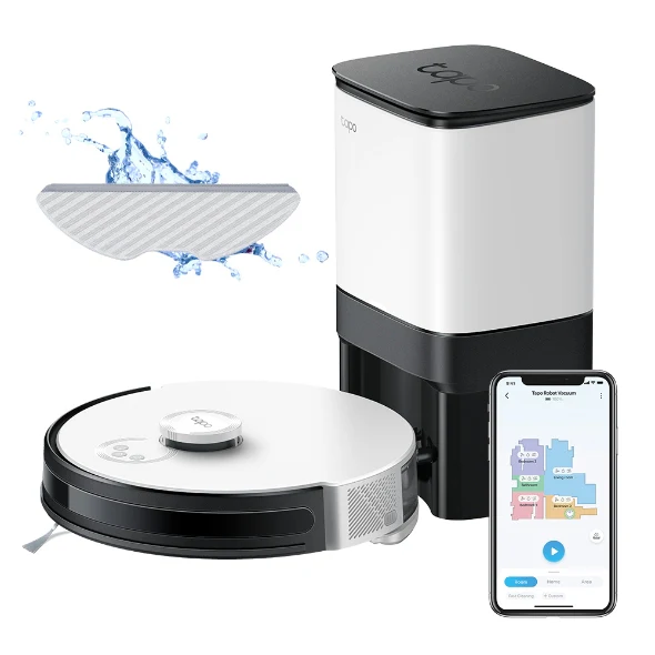 TP-Link T apo RV30 PLUS Robot Vacuum Cleaner & Auto-Empty Dock - Image 2