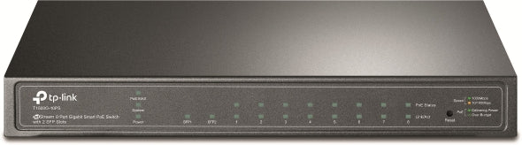 Tp-Link T1500G-10PS(TL-SG2210P) JetStream 8-Port Gigabit Smart PoE Switch with 2 SFP Slots