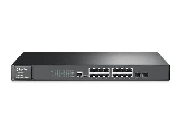 TP-Link T2600G-18TS(TL-SG3216) JetStream 16-Port Gigabit L2 Managed Switch with 2 SFP Slots