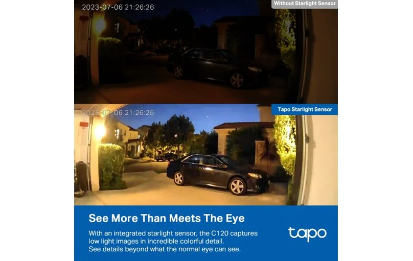 TP-Link Tapo C120 2K QHD Indoor/Outdoor Wi-Fi Home Security Camera - Image 4