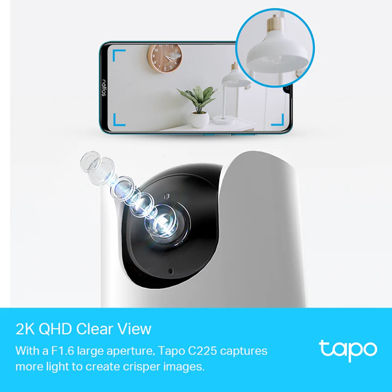 TP-Link C225 Pan/Tilt AI Home Security Wi-Fi Camera - Image 3