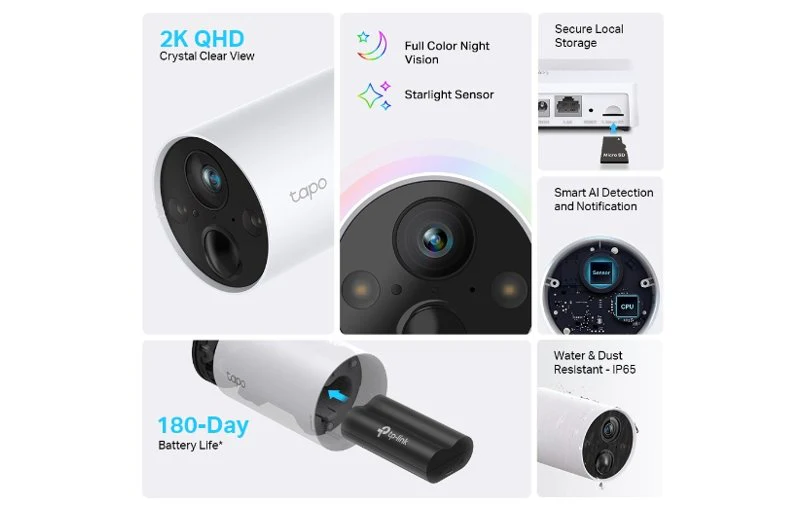 TP-Link Tapo C420S2 2-Camera Wire-Free Security System 1080p - Image 2