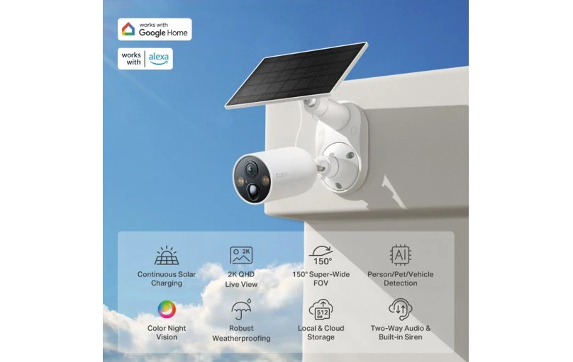 TP-Link Tapo C425 Kit Smart Wire-Free Solar-Powered Security Camera 2-Pack - Image 2
