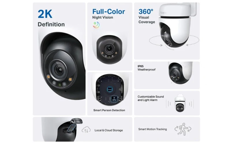 TP-Link Tapo Outdoor Pan/Tilt Security WiFi Camera C510W - Image 2
