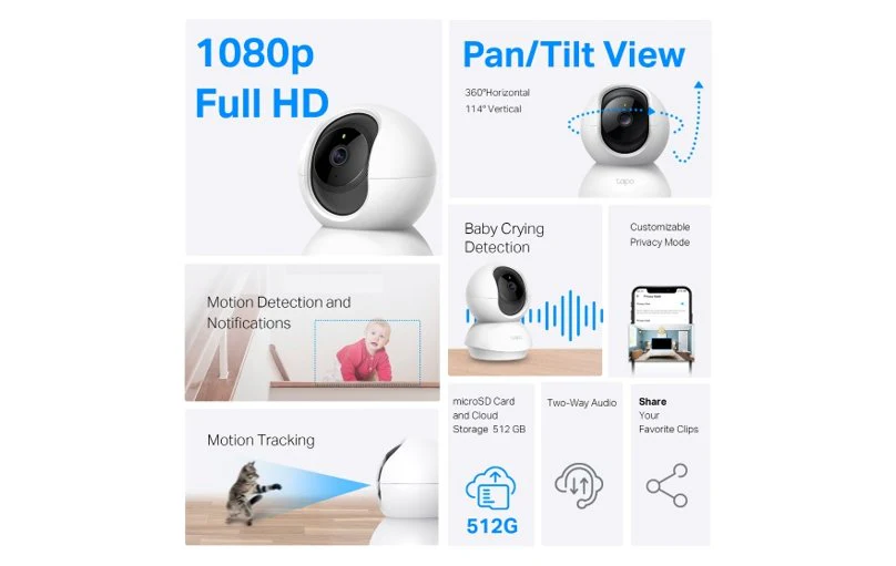 TP-Link Tapo Smart Home Bundle 1 C200 P100 L510E - Image 2