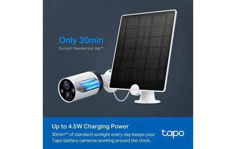 TP-Link Tapo Solar Panel IP65 (A200) with 4m Cable for Battery Cameras - Image 3