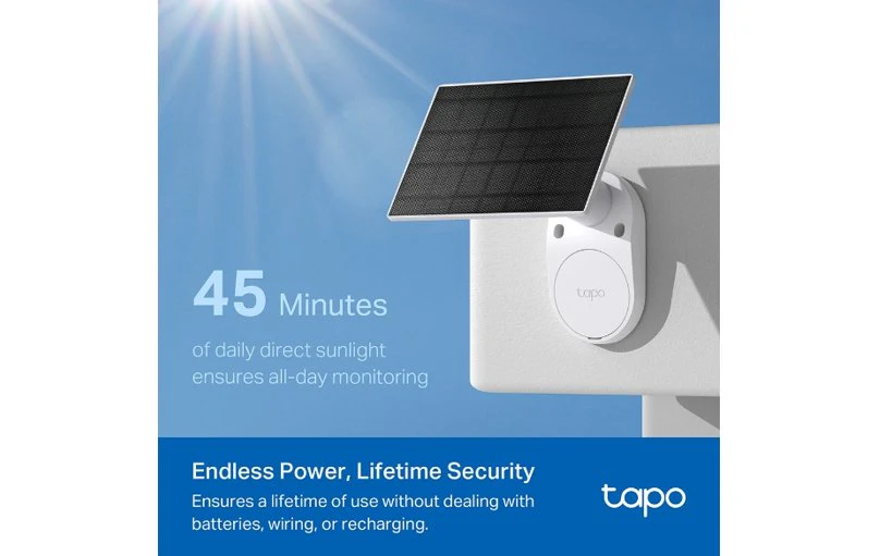 TP-Link Tapo SolarCam TC82 KIT Solar-Powered 1080p HD Security Camera Kit - Image 5