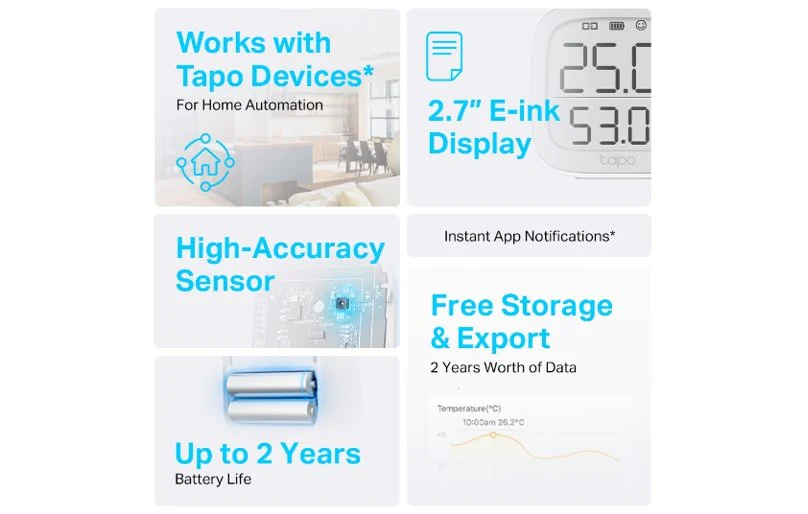 TP-Link Tapo T315 Smart Temperature And Humidity Monitor - Image 2