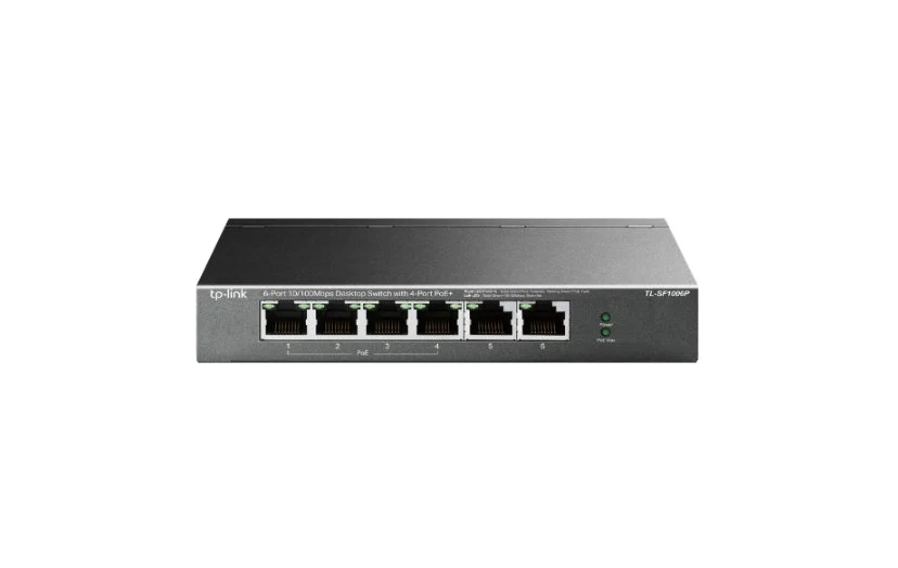 TP-Link TL-SF1005LP 5-Port 10/100Mbps Desktop Switch 4-Port PoE